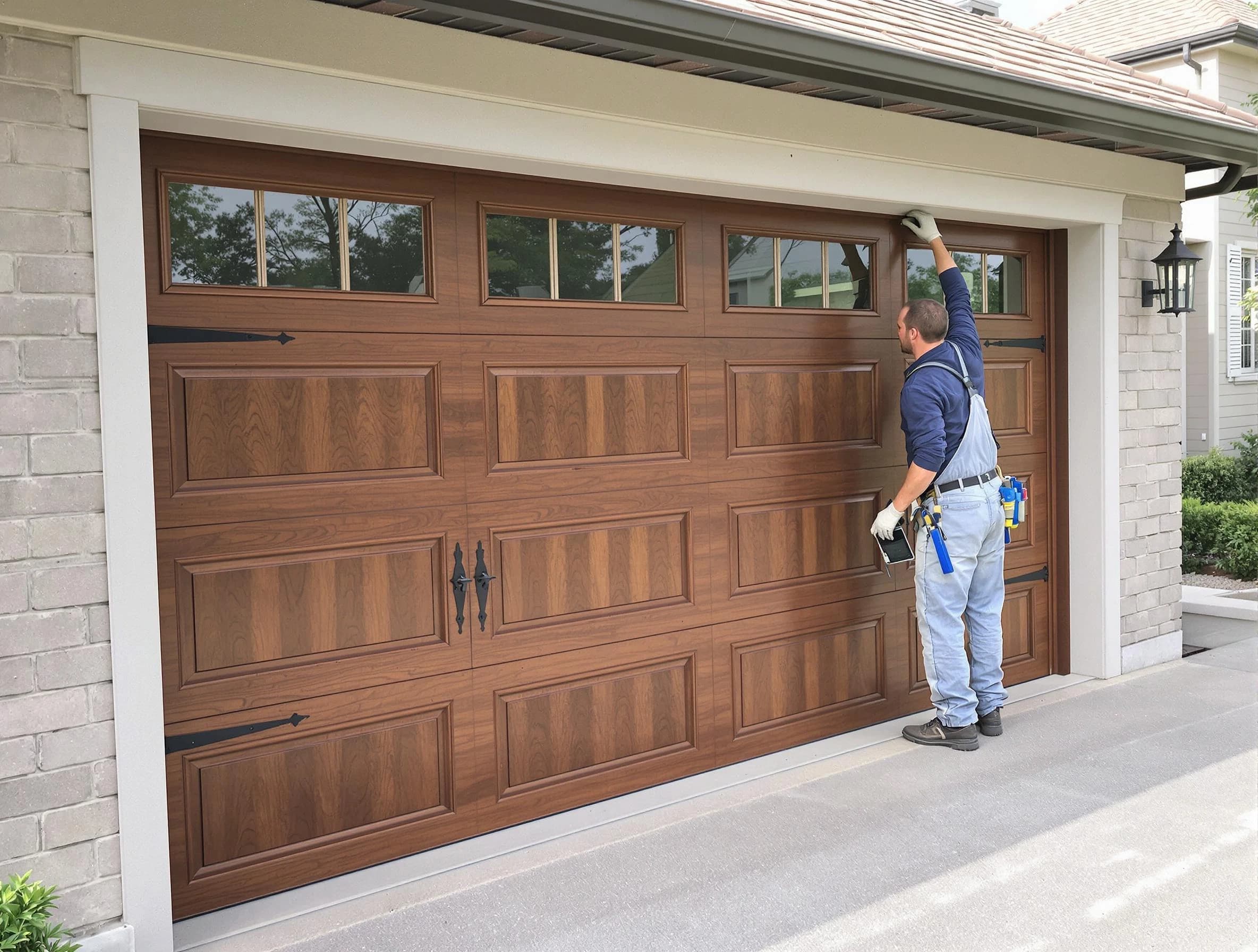 Custom garage door showcase by Bloomfield Garage Door Repair in Bloomfield