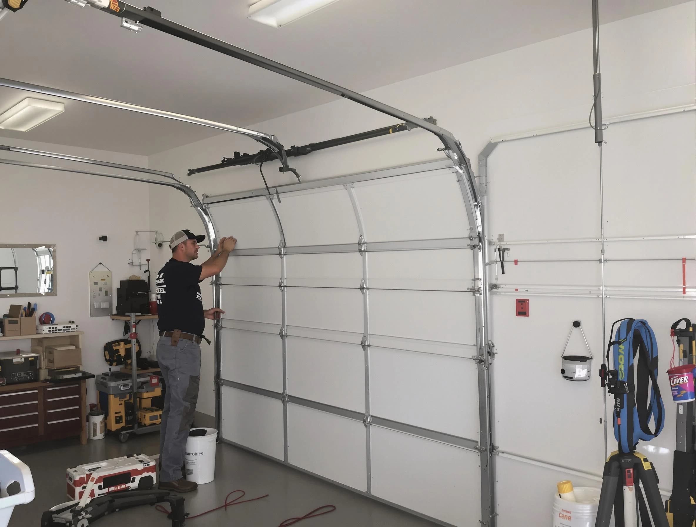 Bloomfield Garage Door Repair team installing new garage door in Bloomfield