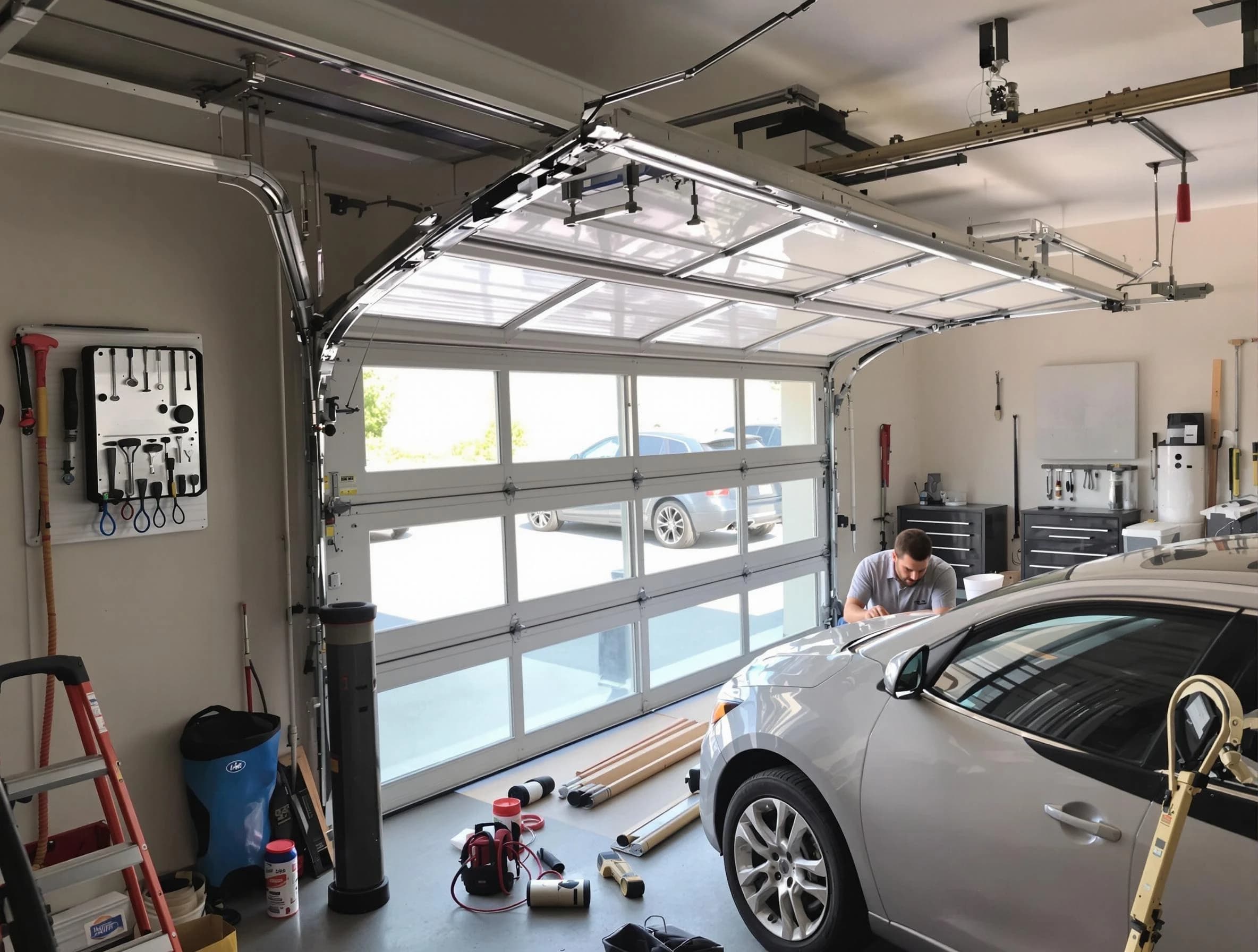 Garage door noise reduction service by Bloomfield Garage Door Repair in Bloomfield
