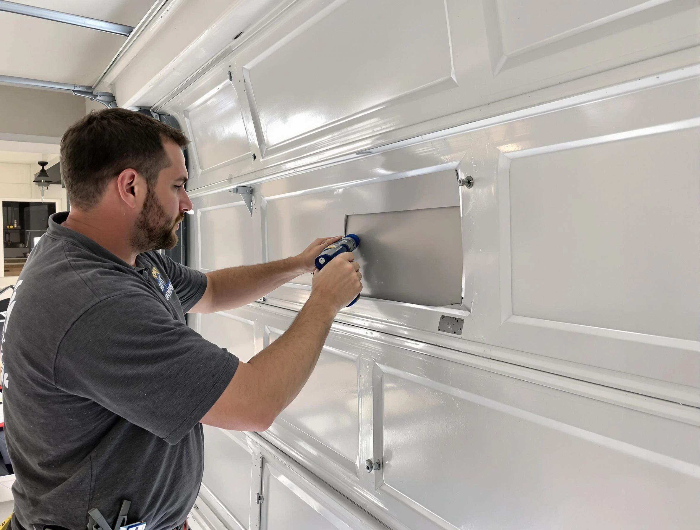 Garage door panel repair by Bloomfield Garage Door Repair in Bloomfield